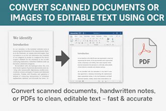 convert scanned documents, images to editable text using ocr