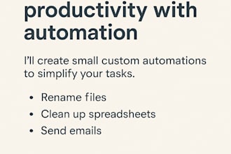 build a custom micro automation using python or google sheets