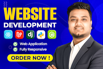 I will build website, website development, full stack developer, front end developer