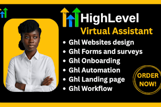 be your gohighlevel virtual assistant and design your gohighlevel websites