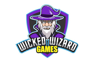 design aesthetics wicked wizard games logo