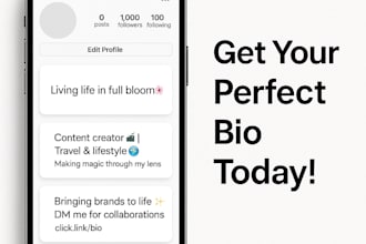 write a unique and powerful instagram bio