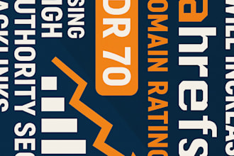 increase ahrefs DR 70 using high authority SEO backlinks