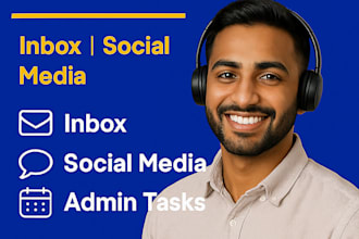 handle admin tasks, social media and customer support as your virtual assistant