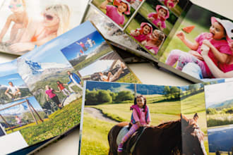 design a modern minimalist photobook for you