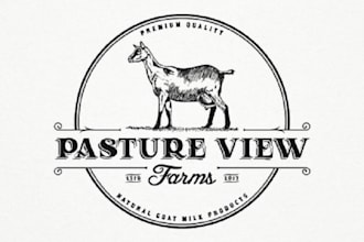 design catchy goat dairy and products logo