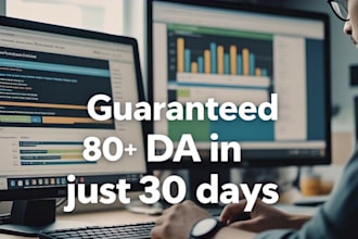 increase your website DR to 80 with white hat SEO in 30 days