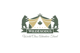 design a premium minimal travel and hotel logo