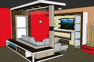 design 2d plans, mep layouts, and 3d interior and exterior renders