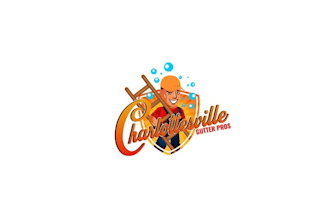 make attractive fun logo for local gutter cleaning company