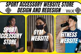 redesign health fitness website yoga gym website or gym accessory website store