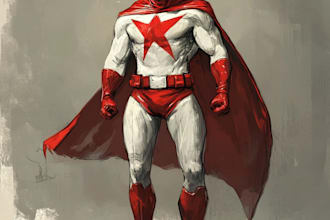create superhero character design