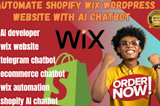 automate shopify wix wordpress website with ai chatbot chatgpt integration wix
