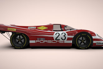 create amazing race car, sport car, luxury car, assetto corsa, game assets, vray