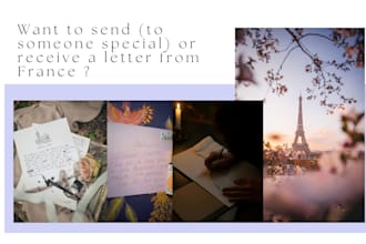 write and post a comforting letter from france
