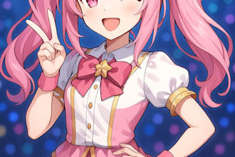 generate ai kawaii vtuber anime girl