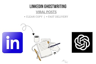 write viral linkedin posts using ai and ghostwriting
