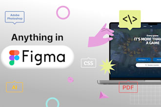 redesign, recreate, duplicate, or convert anything in figma