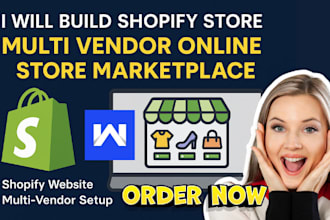 build shopify store multi vendor ecommerce online store marketplace website