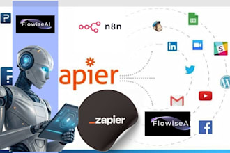 automate conversational ai chatbot langchain flowise agent crm customer support