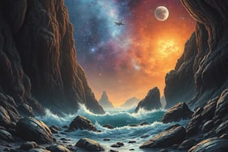 design fantasy, sci fi, horror, and mystery book covers
