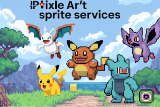 make you epic pokémon, fakemon, pixel art, and trainer sprites