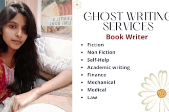 ghostwrite your fiction and non fiction book