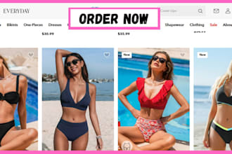 wordpress swimwear website bikini website women clothing website swimwear store