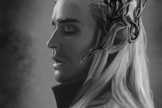 paint a digital painting for you