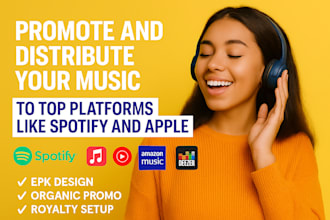promote and distribute your music to top platforms like spotify apple tiktok