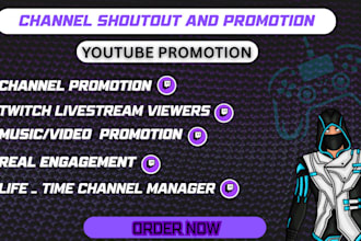 organically grow your twitch, youtube channel to increase your livestream viewer