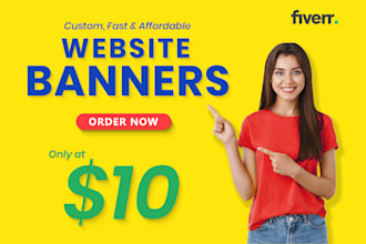 design website banner, web slider, and shopify banner