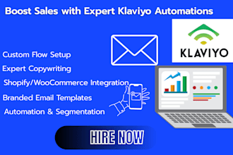 set up high converting klaviyo email flows for shopify