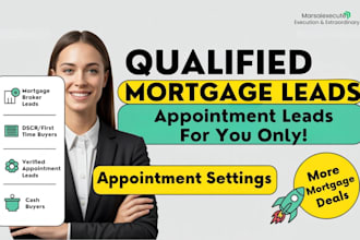 generate mortgage leads, dscr, first time buyer high ticket VA loan leads
