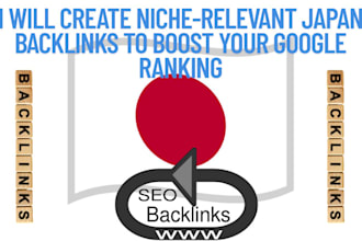 skyrocket your SEO with high quality japan backlinks from high authority sites