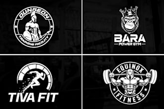 design modern fitness and gym sports clothing logo design for business