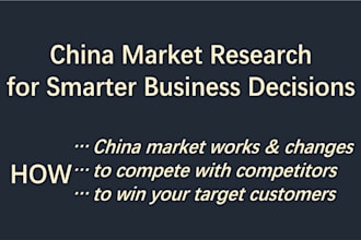 provide china market research and insights for smarter decisions