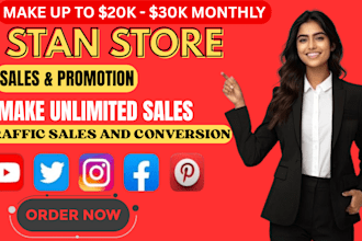 do stan store website payhip promotion online store marketing sales funnel seo