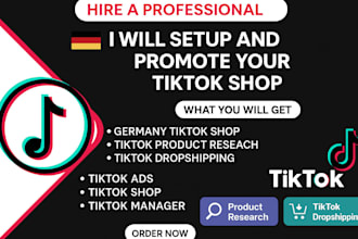 setup germany tiktok shop, german tiktok product research, tiktok dropshipping