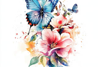 custom a watercolor tattoo design