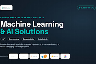 be your machine learning, nlp, and data science expert in python