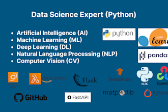 complete python machine learning nlp and data analysis tasks