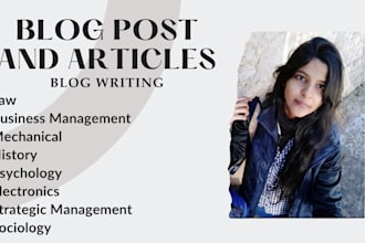 write academic, tech and b2b blog post