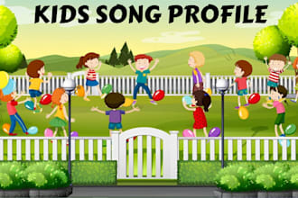 produce kids learning music, kid nursery song, for youtube intro and outro song