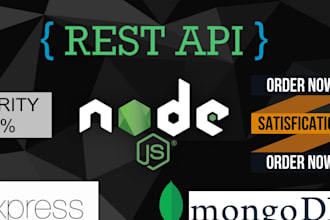 do node js developer backend rest api development for you