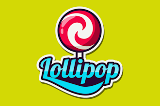 creative modern minimalist business candy logo design