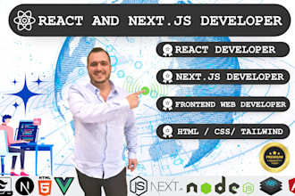 be your react js and next js developer for saas web app development
