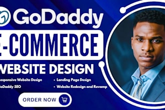 design godaddy website godaddy ecommerce website design redesign landing page