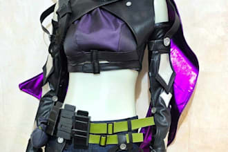 3d printed cosplay creation eva foam anime cosplay fabric cosplay props
