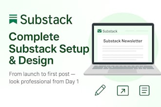 setup substack account substack newsletter template schedule post and promotion